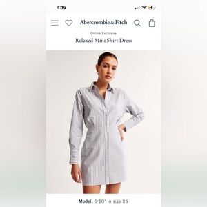 A&F relaxed shirt dress